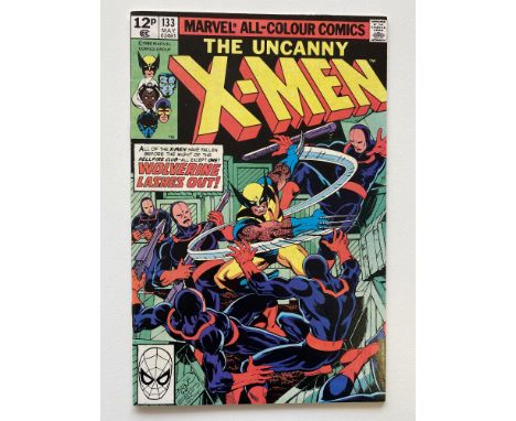 UNCANNY X-MEN # 133 - (1980 - MARVEL Pence Copy) - The very first solo Wolverine cover + Hellfire Club (Sebastian Shaw, Harry