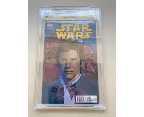 STAR WARS # 4 - (2015 - MARVEL - Cents Copy) - Signature Series GRADED 9.6 by CBCS &amp; Signed by PHIL NOTO - BAM Exclusive 