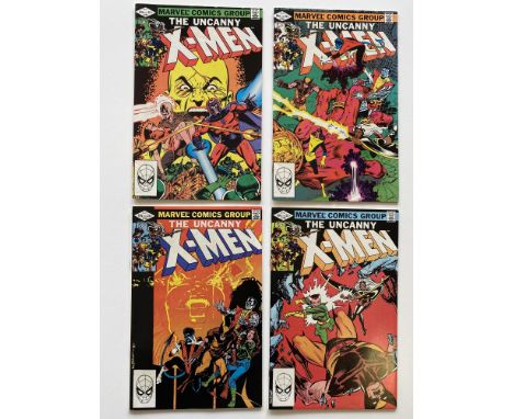 UNCANNY X-MEN # 158, 159, 160,161 (Group of 4) - (1982 - MARVEL Cents/Pence Copy) - First appearance of Rogue in the title + 
