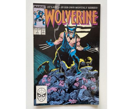 WOLVERINE #1 - (1988 - MARVEL Cents/Pence Copy) - First ongoing series + First appearance of Wolverine as "Patch" - John Busc