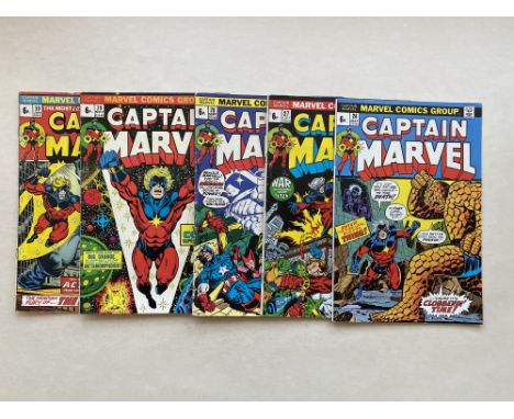CAPTAIN MARVEL #26, 27, 28, 29, 30  (Group of  5) - (1973/74 - MARVEL - Pence Copy) - Includes First Thanos cover &amp; Secon