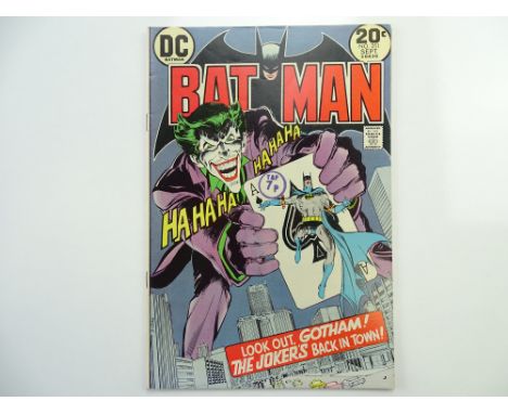 BATMAN # 251 (1973 - DC - Cents Copy with Pence Stamp) - Classic Joker cover and a key Bronze Age Batman issue - Neal Adams c