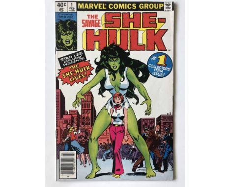 SAVAGE SHE-HULK # 1 (1979 - MARVEL - Cents Copy) - Origin and first appearance of She-Hulk, whose TV series is currently in d