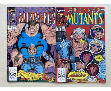 NEW MUTANTS # 87 &amp; 88 (1990 FIRST PRINTS - MARVEL - Cents/Pence Copy) - First &amp; Second full appearances of Cable + Fi