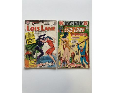 LOIS LANE # 70 &amp; 124 (Group of 2) - (1966/72 - DC Cents with Pence Stamp) - First Silver Age Catwoman appearance - Batman