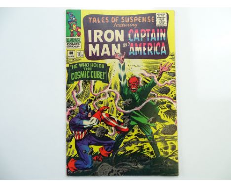 TALES OF SUSPENSE # 80 (1966 - MARVEL - Pence Copy) - Classic Red Skull cover by Jack Kirby - The Cosmic Cube storyline begin