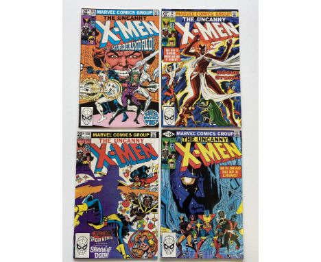 UNCANNY X-MEN # 146, 147, 148, 149 (Group of 4) - (1981 - MARVEL Cents/Pence Copy) - First appearance of Caliban + Magneto, S