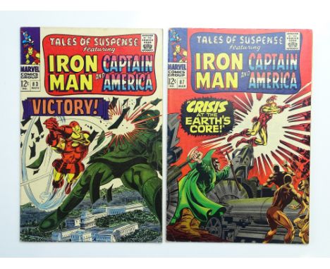 TALES OF SUSPENSE # 83 &amp; 87 (Group of 2) - (1967 - MARVEL - Cents Copy) - Includes First appearance of the Tumbler + Iron
