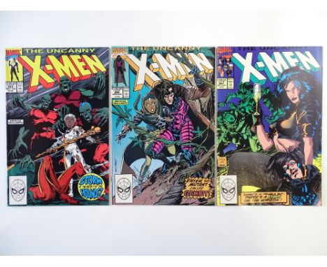 UNCANNY X-MEN # 265, 266, 267 (Group of 3) - (1990 - MARVEL - Cents/Pence Copy) - FIRST FULL APPEARANCE OF GAMBIT + Second Ap