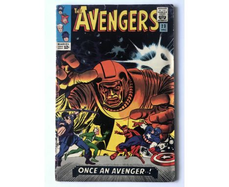 AVENGERS # 23 (1965 - MARVEL - Cents Copy) - Kang appearance - Jack Kirby cover with Don Heck and John Romita Sr. interior ar