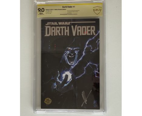 STAR WARS: DARTH VADER # 1 - (2018 - PANINI/DISNEY) - Signature Series GRADED 9.0 by CBCS &amp; Signed by MATTEO SCALERA - It