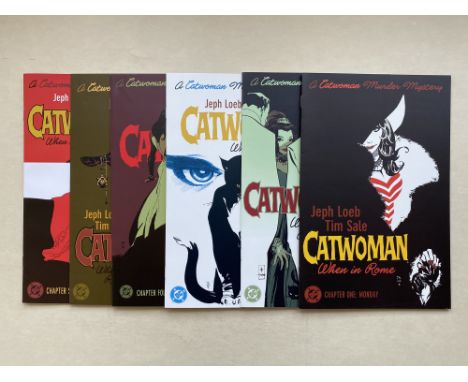 CATWOMAN: WHEN IN ROME (Group of 6) - ALL FIRST PRINTS (2004/05 - DC - Cents Copy) - Includes #1, 2, 3, 4, 5, 6 - Jeph Loeb &