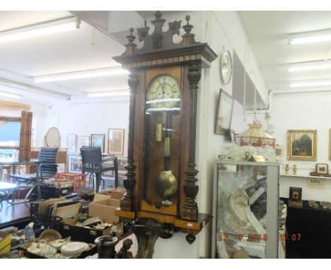  A 19th century Vienna regulator clock
