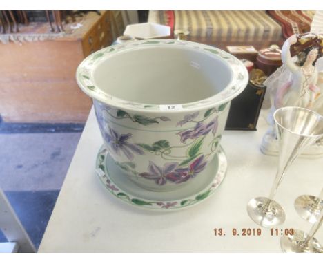 A decorative planter