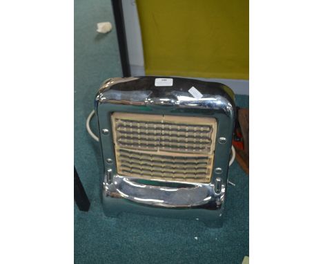 Vintage Siemens Chrome Electric Fire 