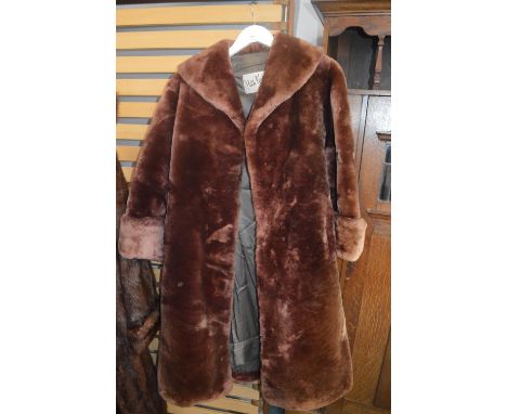 Vintage Ladies Sheepskin Coat by Hilda Kirk of Hull 