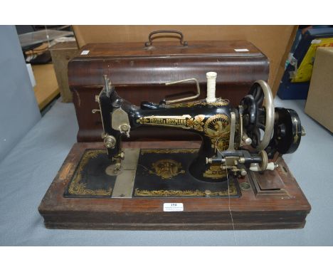 *Frister & Rossmann Manual Sewing Machine with Case 