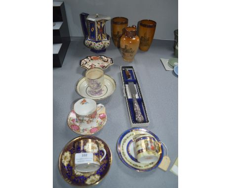 Doulton Beakers, Dishes, Vintage Coffee Canteens, Silver Handled Knife, etc. 