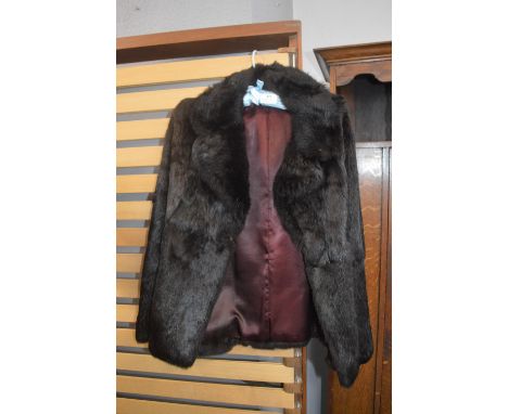 Ladies Vintage Rabbit Fur Jacket 