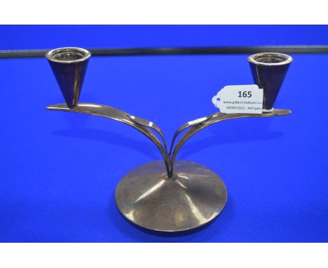 Danish Silver Plate Candlestick 