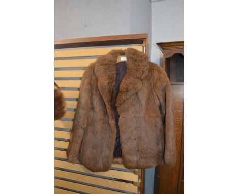 Ladies Vintage Rabbit Fur Jacket 