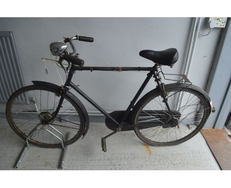 Vintage Raleigh Police Bicycle with 3 Speed Sturmey Archer Gears Duel Rear Brakes, once belonged to a North Lincolnshire Poli