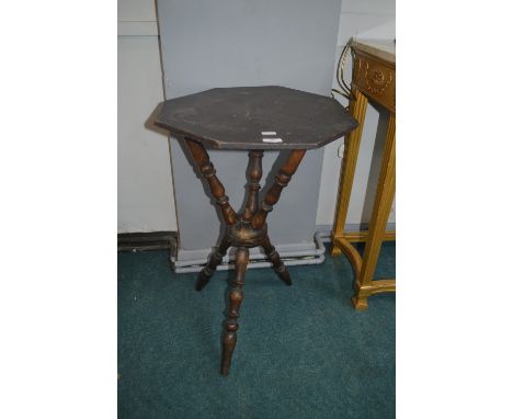 Victorian Bobbin Turned Tripod Table 