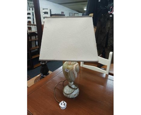 ONYX TABLE LAMP & SHADE