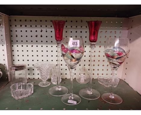 SHELF OF GLASSES