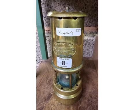 BRASS MINORS LAMP FOR THE FERNDALE COAL & MINING COMPANY