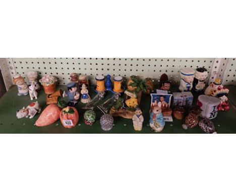 SHELF OF NOVELTY CONDIMENTS