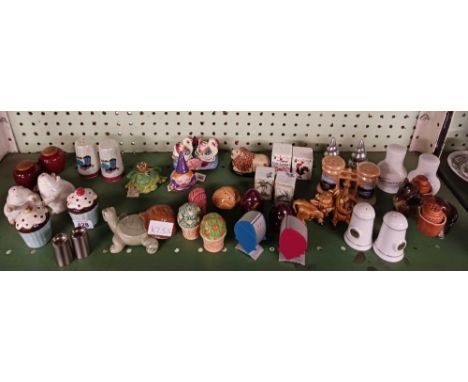 SHELF OF NOVELTY CONDIMENTS