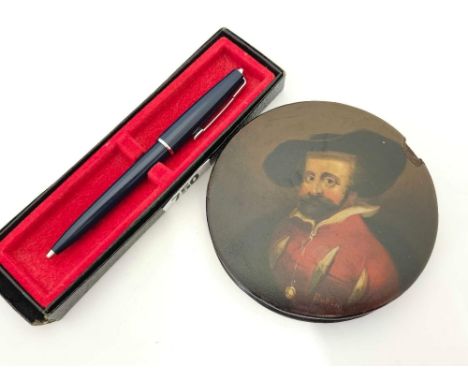 ANTIQUE DUTCH / GERMAN RUBENS TOBACCO BOX & A PARKER BIRO