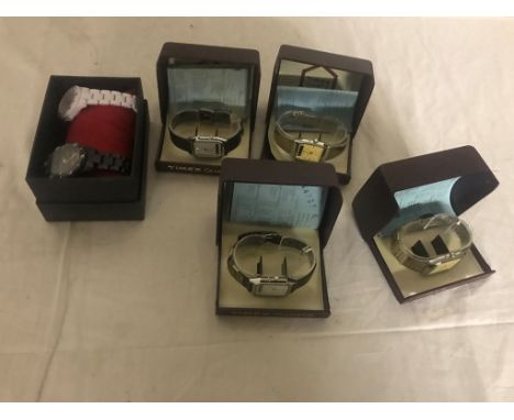 A quantity of watches to inc Timex chronographs and Day and Night movie watches
