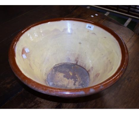 A vintage salt glazed pancheon 