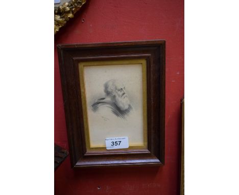 H O Collins (19th century), portrait of a gentleman, signed, dated 1840, pencil drawing, 13.5cm x 9cm