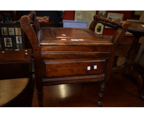 A late Victorian commode box
