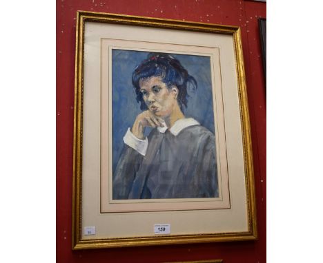 English School (20th century)Portrait of a Ladyoil on board, 36.5cm x 26cm