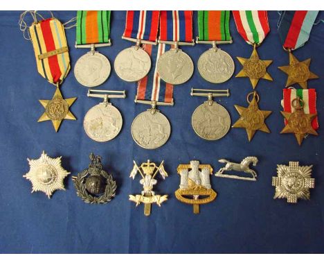 Selection of twelve WW2 Medals. 1 x 39/45 star, 5 x War Medals, 2 x Italy Star, 2 x Defence Medals & 1 x Africa Star, Africa 