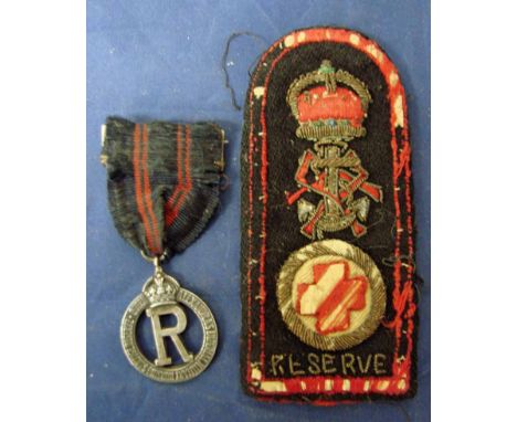 Queen Alexandra's Imperial Military Nursing Service Reserve Medal (by Carrington & Co London, hall marked Birmingham 1916) ac