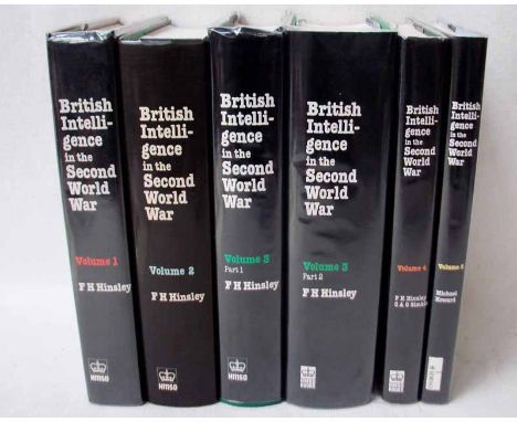 Hinsley (F.H) and others, British Intelligence in the Second World War, five hardback volumes (in six), published by Her Maje