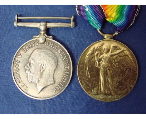 WW1 Royal Artillery pair both correctly inscribed 141842 Gnr T Wright R. A. 