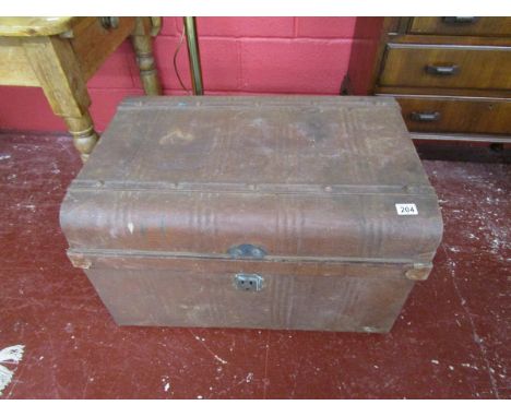 Large metal trunk