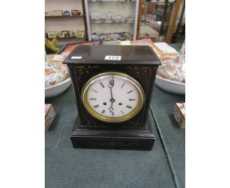 Slate mantle clock