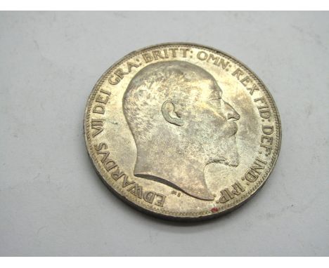 Edward VII Crown 1902, good detail to portrait, (edge knock), 28.3g.