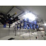 Filter Cluster, incl.: (12) Dosatron filters, (15) 10 in. Opaque filters, (4) Netafim Mesh 140/
