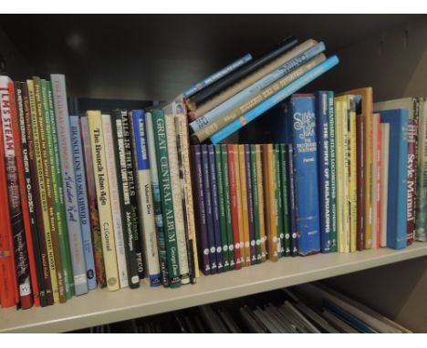 A shelf of Railway related volumes, American and British interest