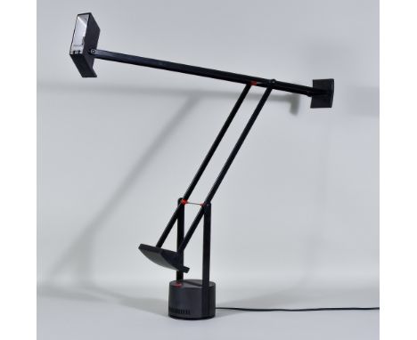 Richard Sapper (1932-2015) - "Tizio", a 1970s Counterweighted Black Standard Lamp, manufactured by Artemide, Milano, 47ins hi