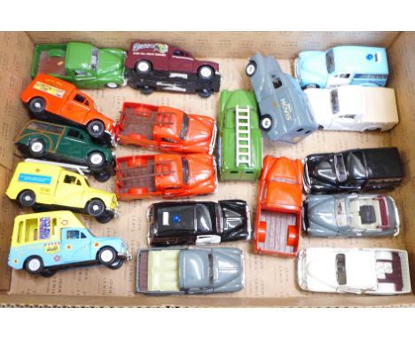 Eighteen Morris model vehicles by Saico 