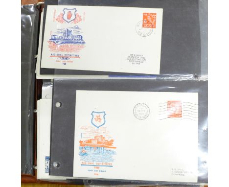 An album of first day covers, regionals, Scotland, Wales, Isle of Man 